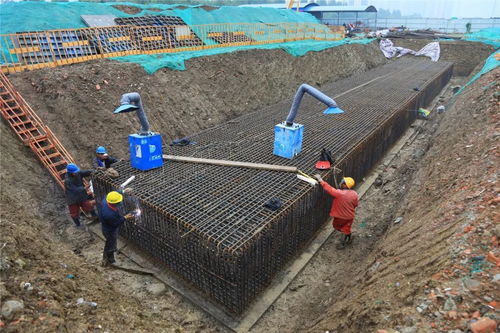 太白湖新区桥梁工程新进展 渔皇路跨老运河桥下部施工基本完成